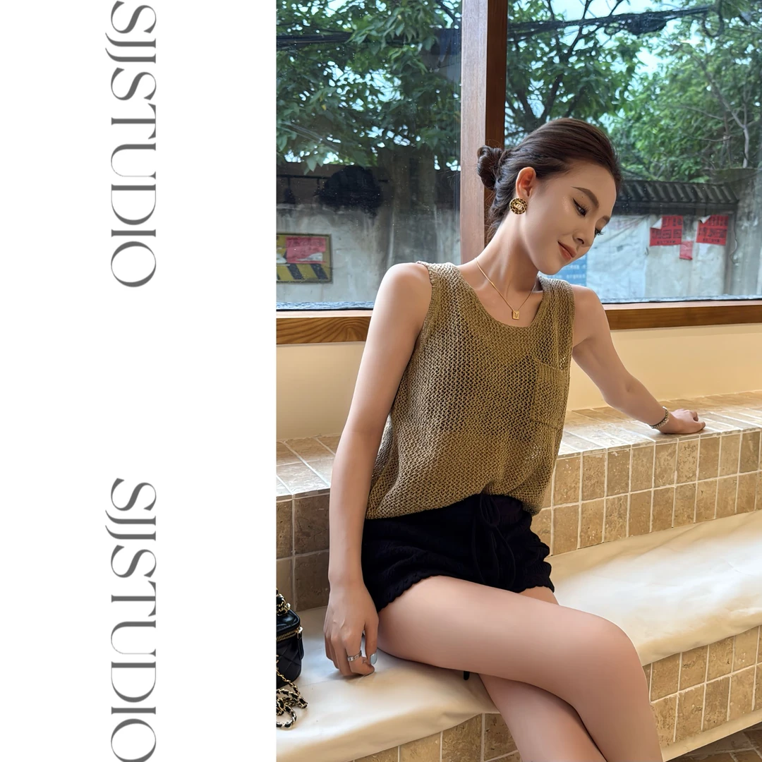 【娇娇私服定制】新款通勤法式御姐风背心吊带（衣长50）62803#