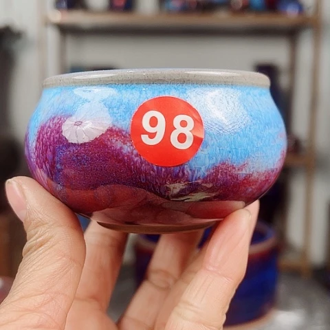 杯一**善原矿釉手工制作钧瓷