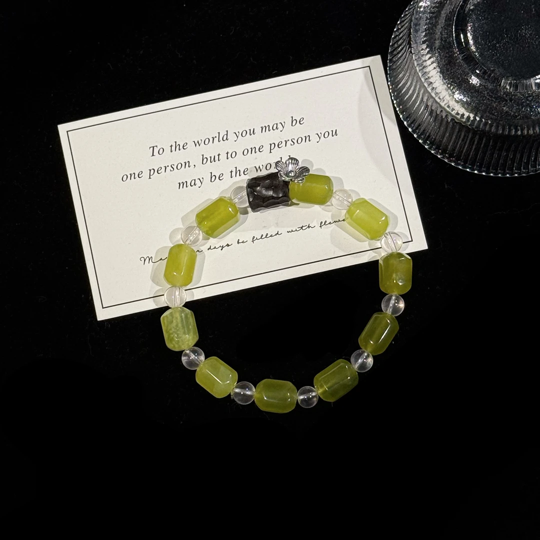 高品岫玉雕刻件➕木质配件设计款   D3085