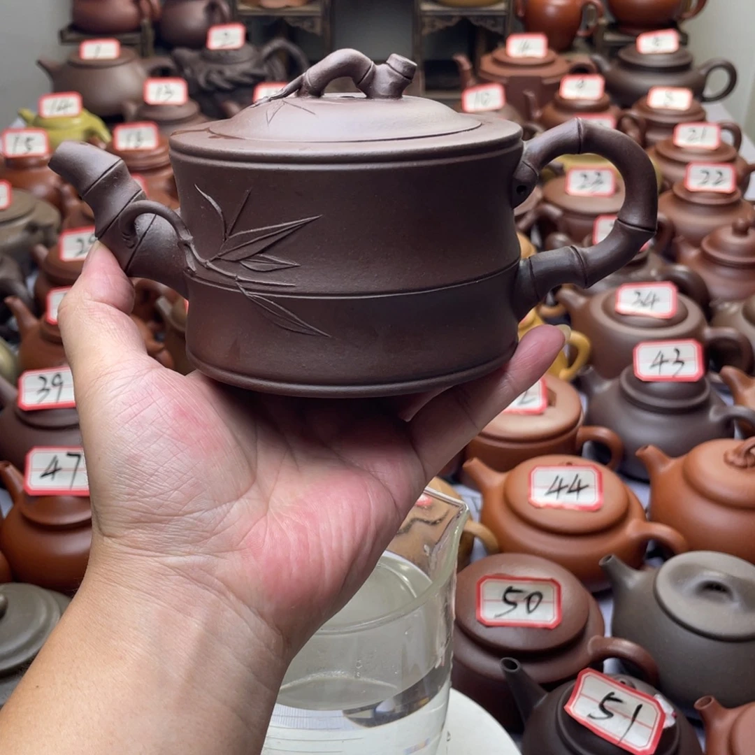紫砂茶壶宜兴紫砂半手工