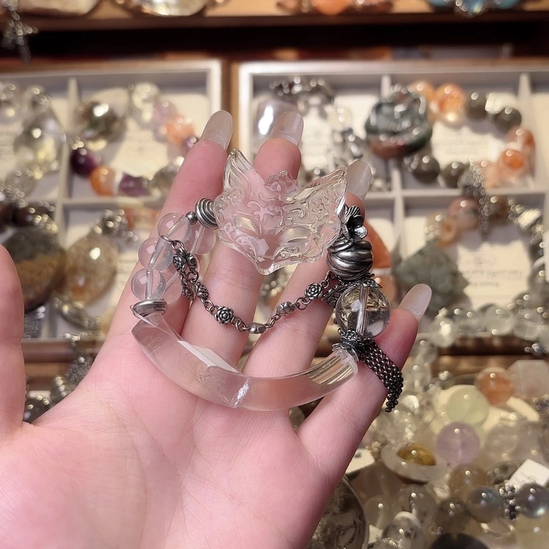 高***布水晶手链合金手串