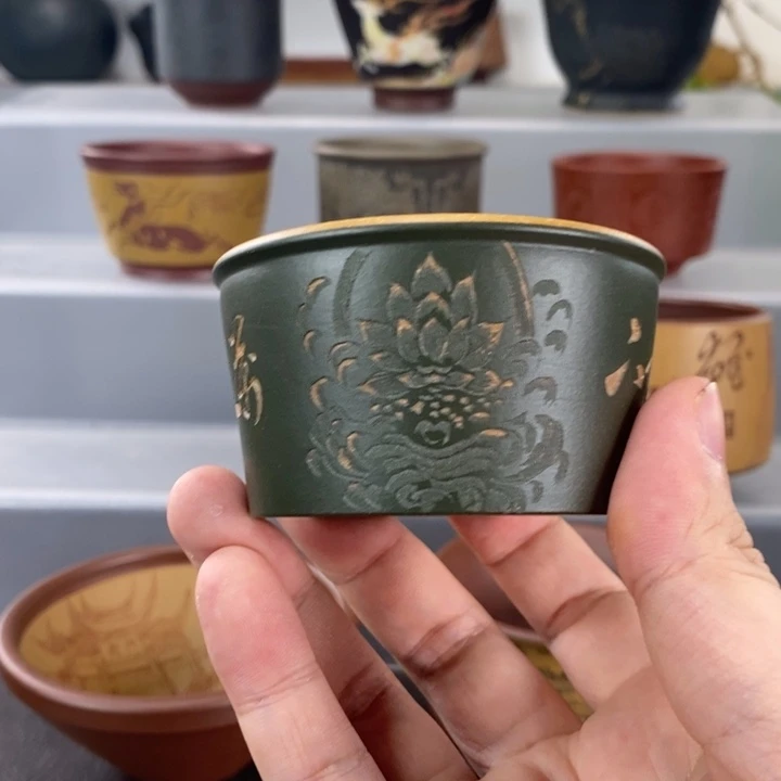 龙***树宜兴紫砂手工主人杯