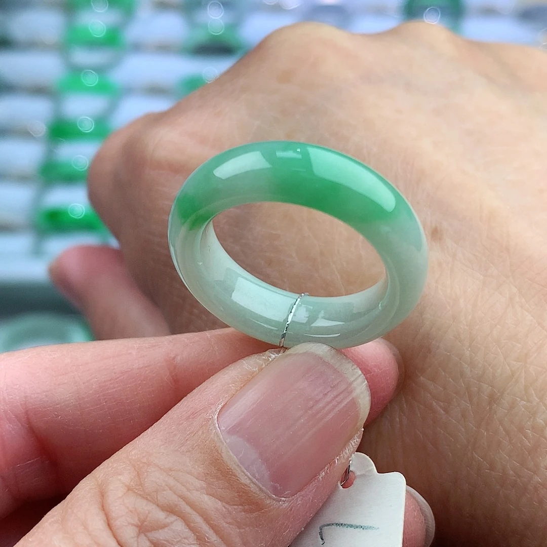 未镶嵌戒指翡翠16-17号