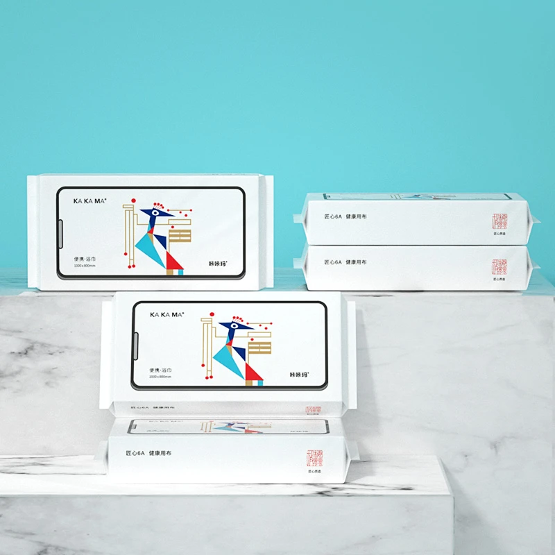 咔咔玛 特厚6包 一次性浴巾加厚旅行出差便携式旅游酒店吸水性