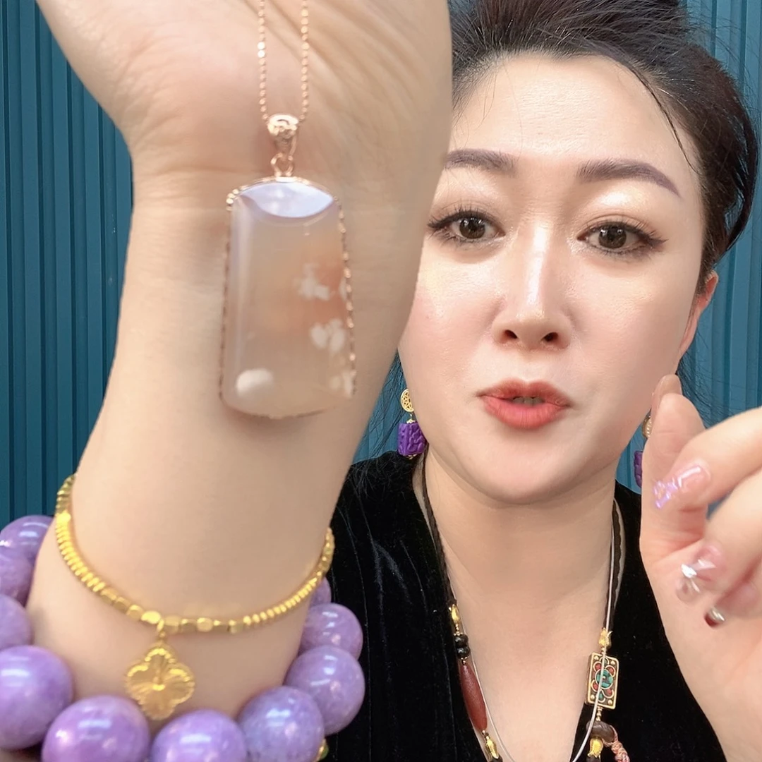 石英质玉手镯合金8*后