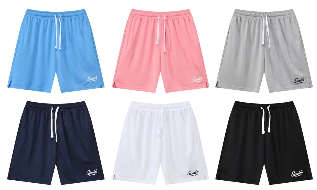 夏季新款美式四分休闲运动速干透气宽松健身跑步网眼篮球训练短裤