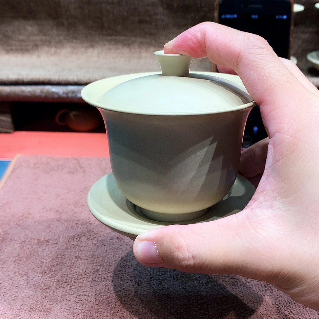 泥塑手**户放漏铃铛盖碗180毫升