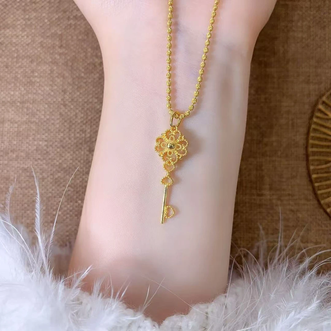 【伟新源】足金999 5G工艺 花丝钥匙2.73克（不含链）