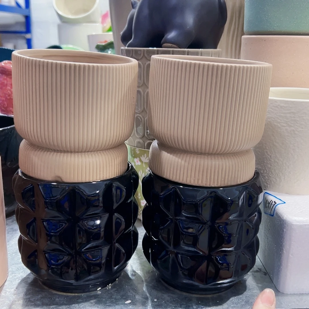 外贸尾单陶瓷花盆凑单10米包邮