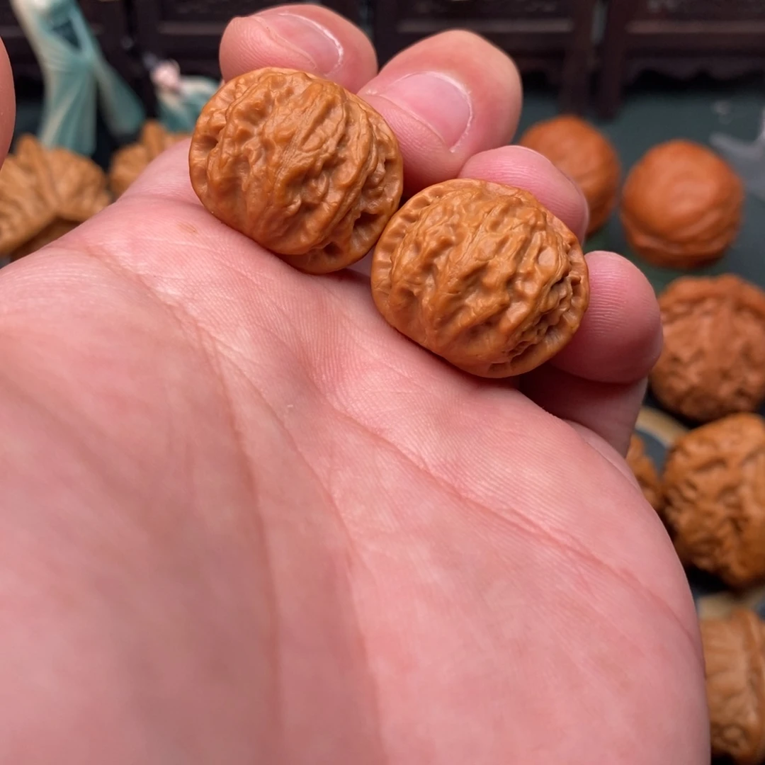 文玩核桃把件迷你磨盘