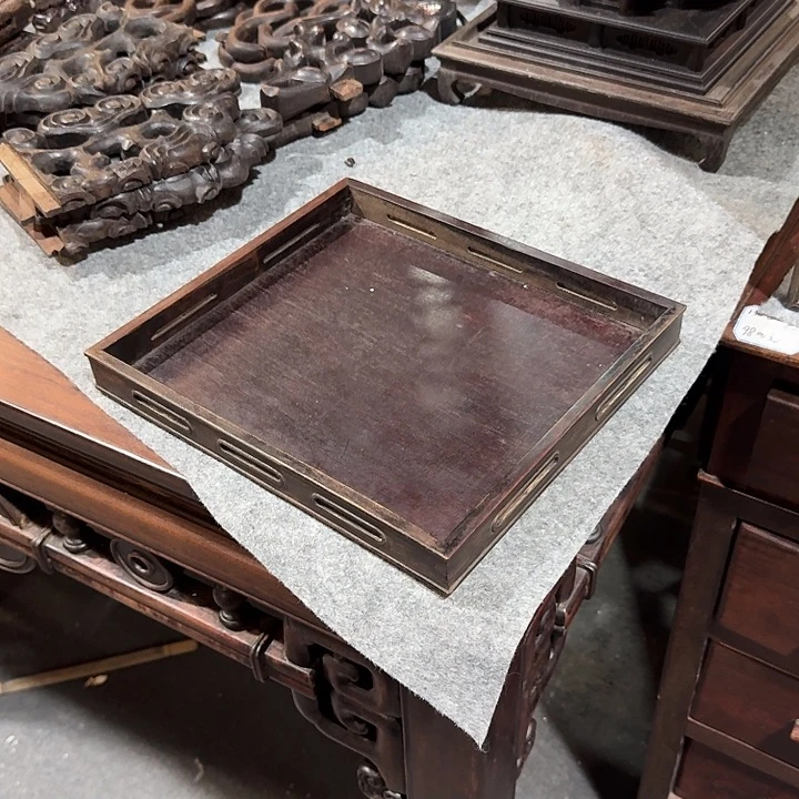 强***产香榧木红木茶盘一个一个