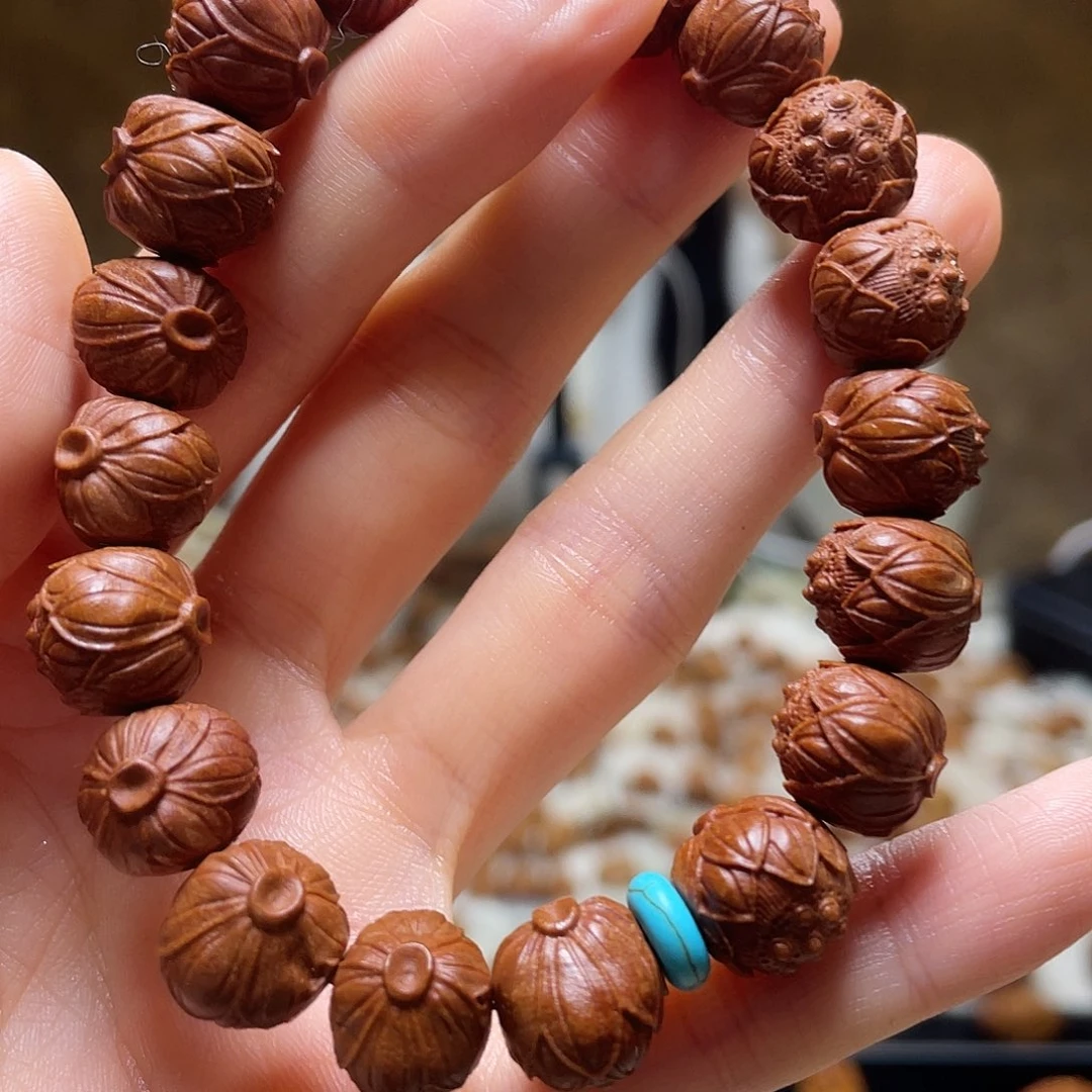 橄榄核手串/手链龙纹桃核 莲子