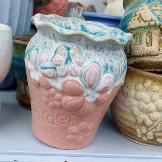 多肉绿植陶瓷花盆9.9包邮