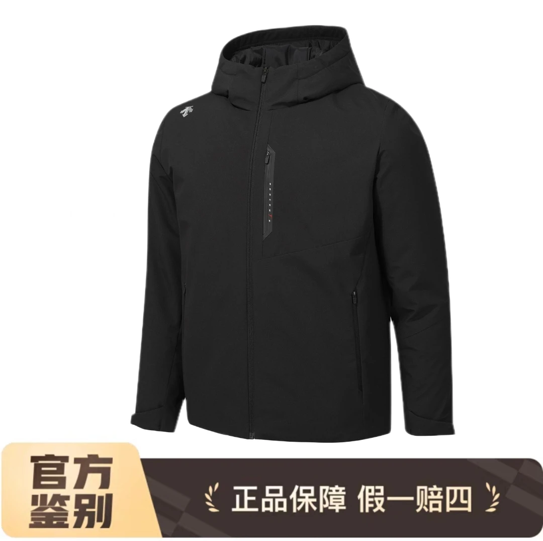 DESCENTE/迪桑特秋冬3M自发热防风防水连帽保暖棉服外套加厚软壳