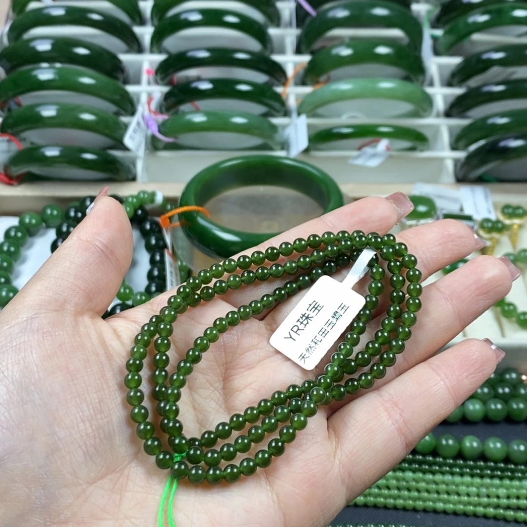 和田玉（碧玉）颈饰未镶嵌4m