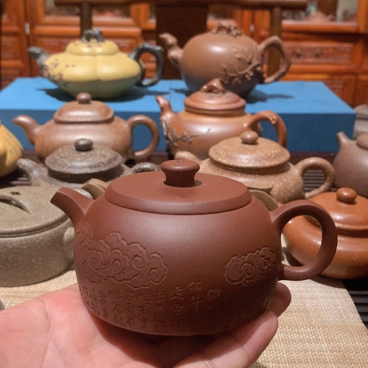 茶壶紫砂祥云如意