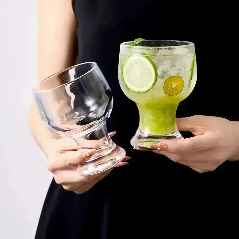加厚宽口杯啤酒杯子家用咖啡杯冷饮果汁杯创意大容量鸡尾酒杯②