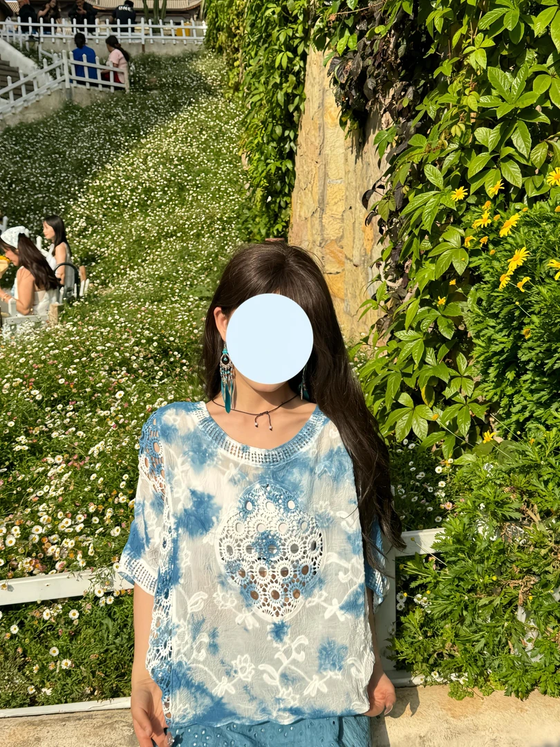 中长款短袖常规可调节渐变2gT恤百搭休闲设计感时尚重工夏季
