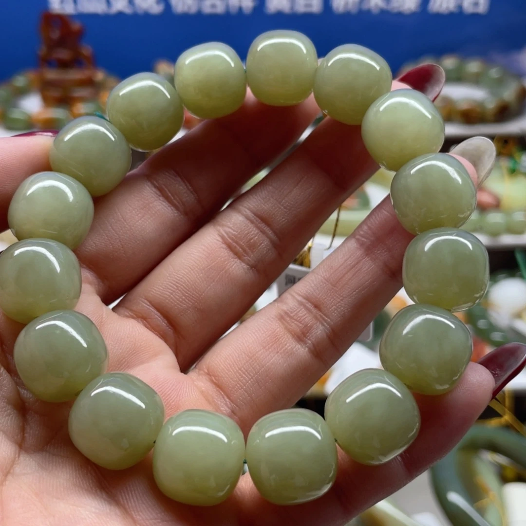未镶嵌手串透闪石质玉