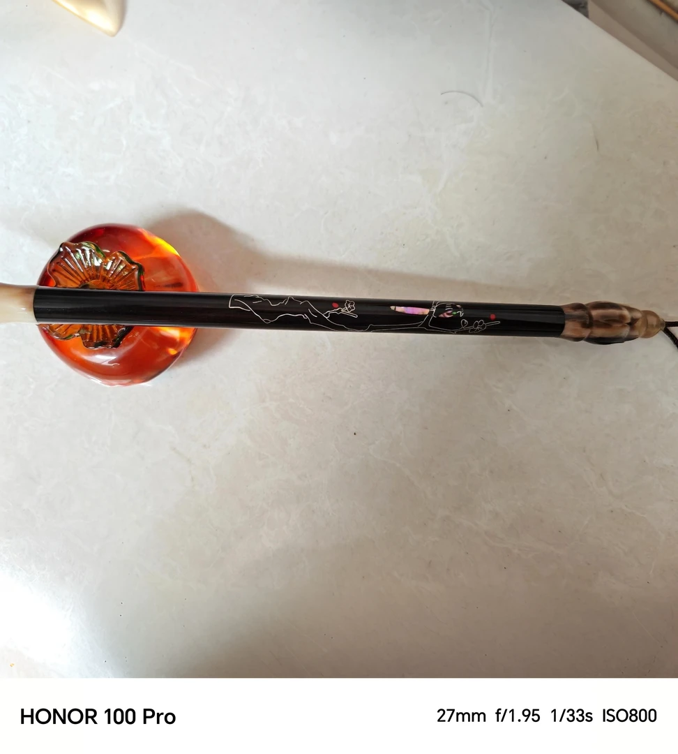 梅裳捎螺钿黑尖紫毫适合楷书行书毛笔