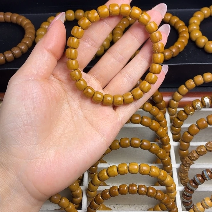 紫金鼠手串微瑕实心鼠老型8.8