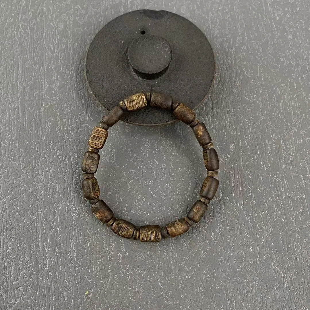 沉香莺歌绿棋楠随形单圈沉香手串多样性发货一条（21）ws