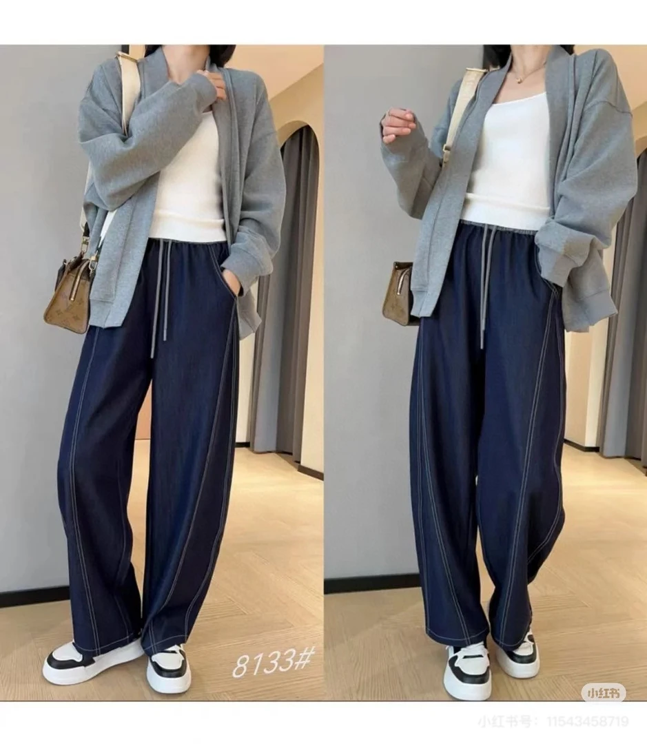 1810超好穿，香蕉弯刀冰感凉感牛仔裤