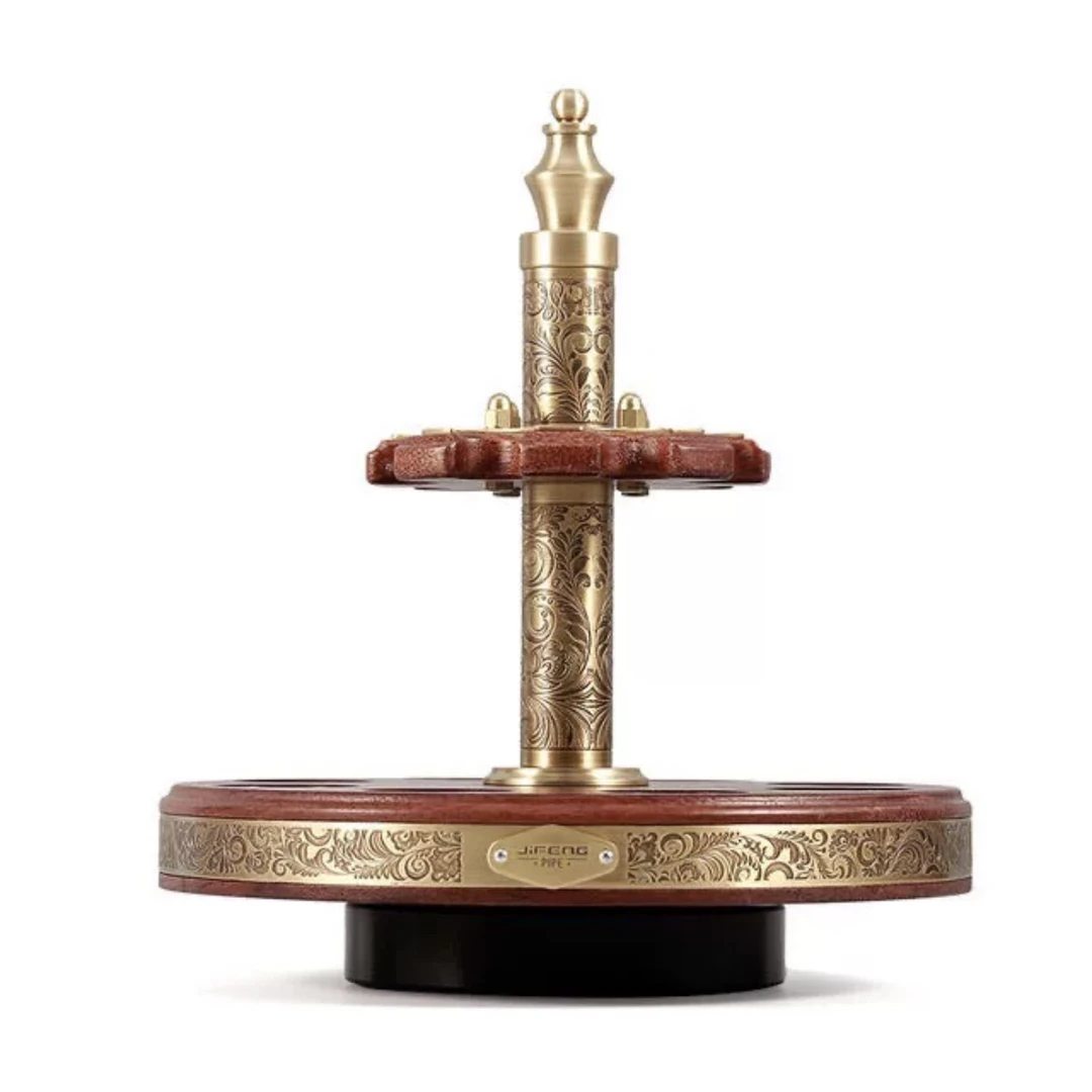 【斗架】季风8位烟斗架 菠萝格木 烟具架