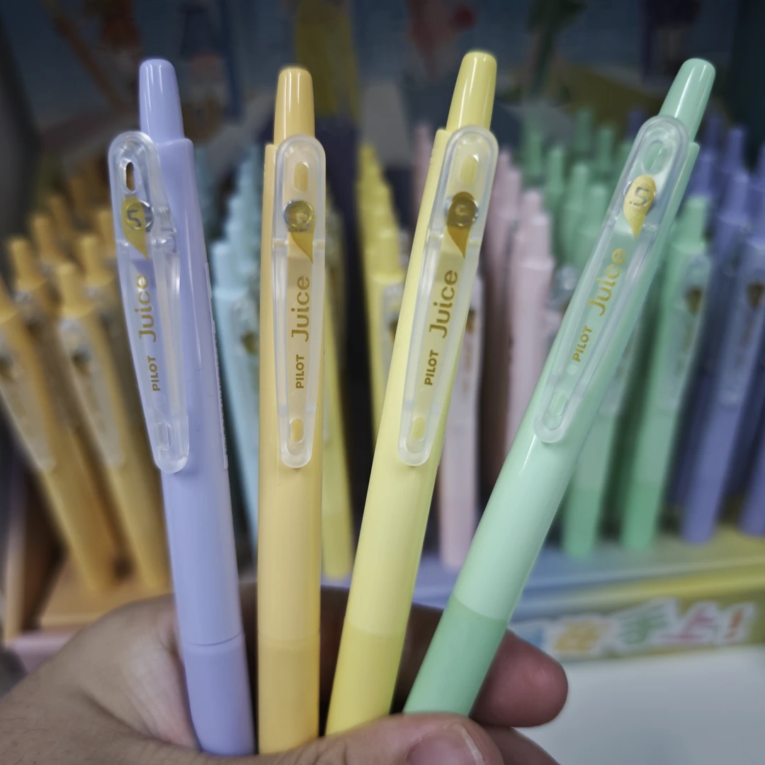 百乐多巴胺Juice果汁笔20周年纪念款按动中性黑色刷题笔