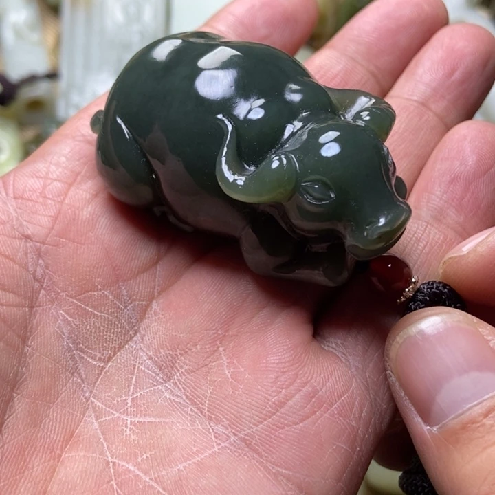 和田玉未镶嵌挂件