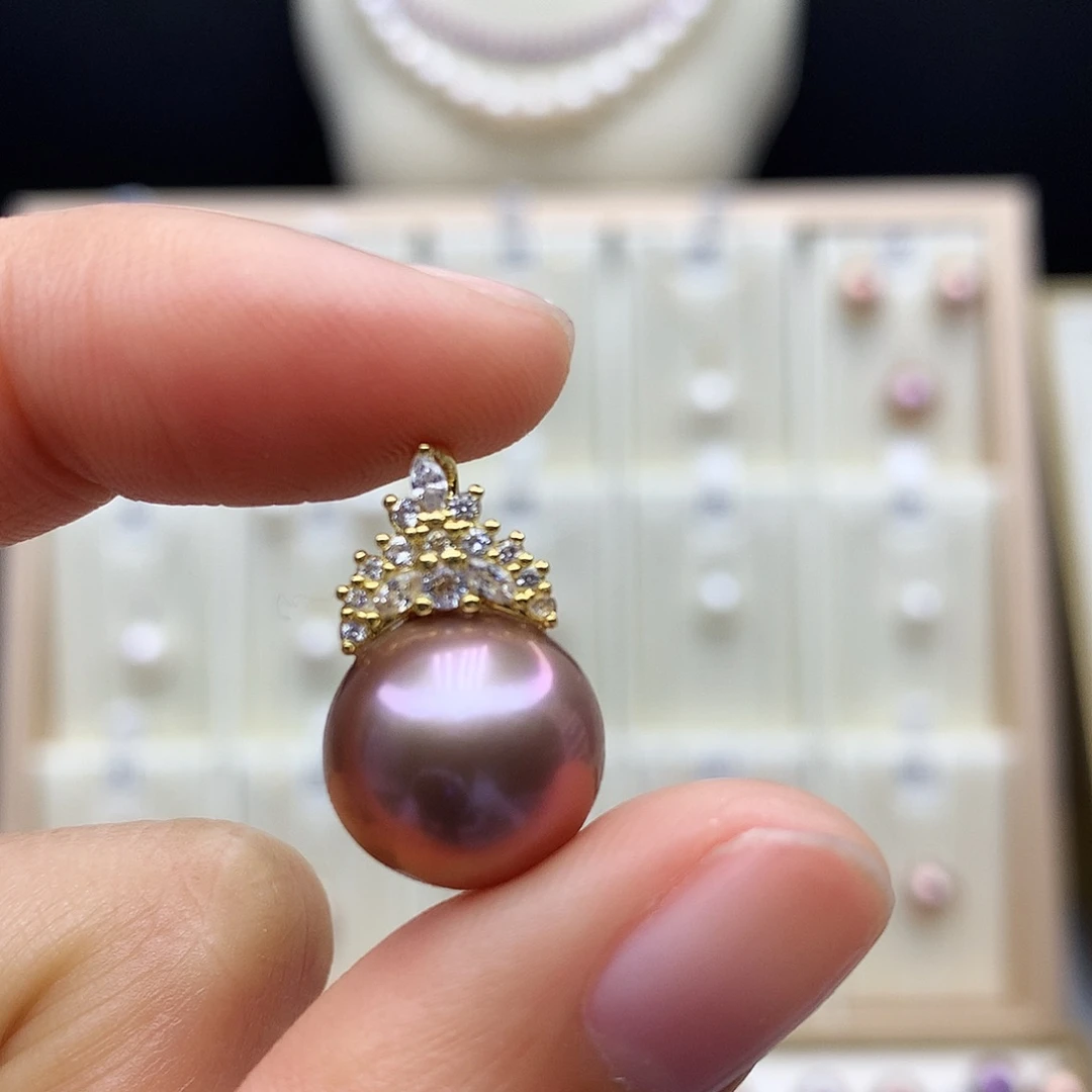 海水珍珠颈饰合金