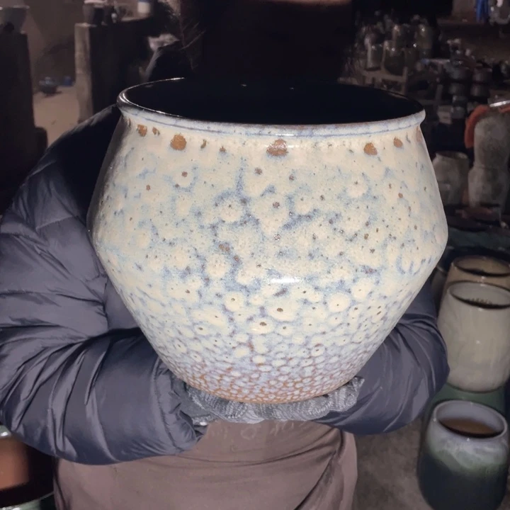 紫砂花盆口23高24正品正品