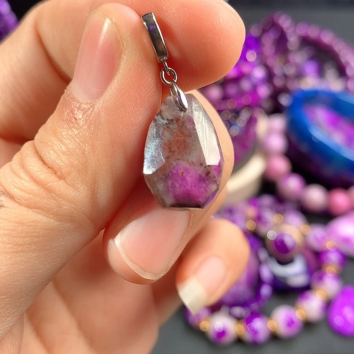 苏纪石（舒俱来）吊坠银S925镶嵌