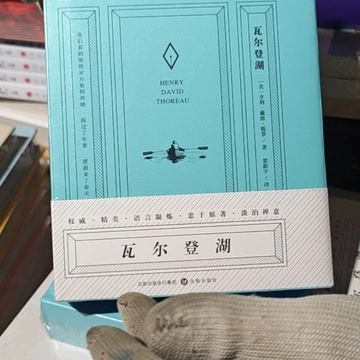 瓦尔登湖精装塑封库存书刷边