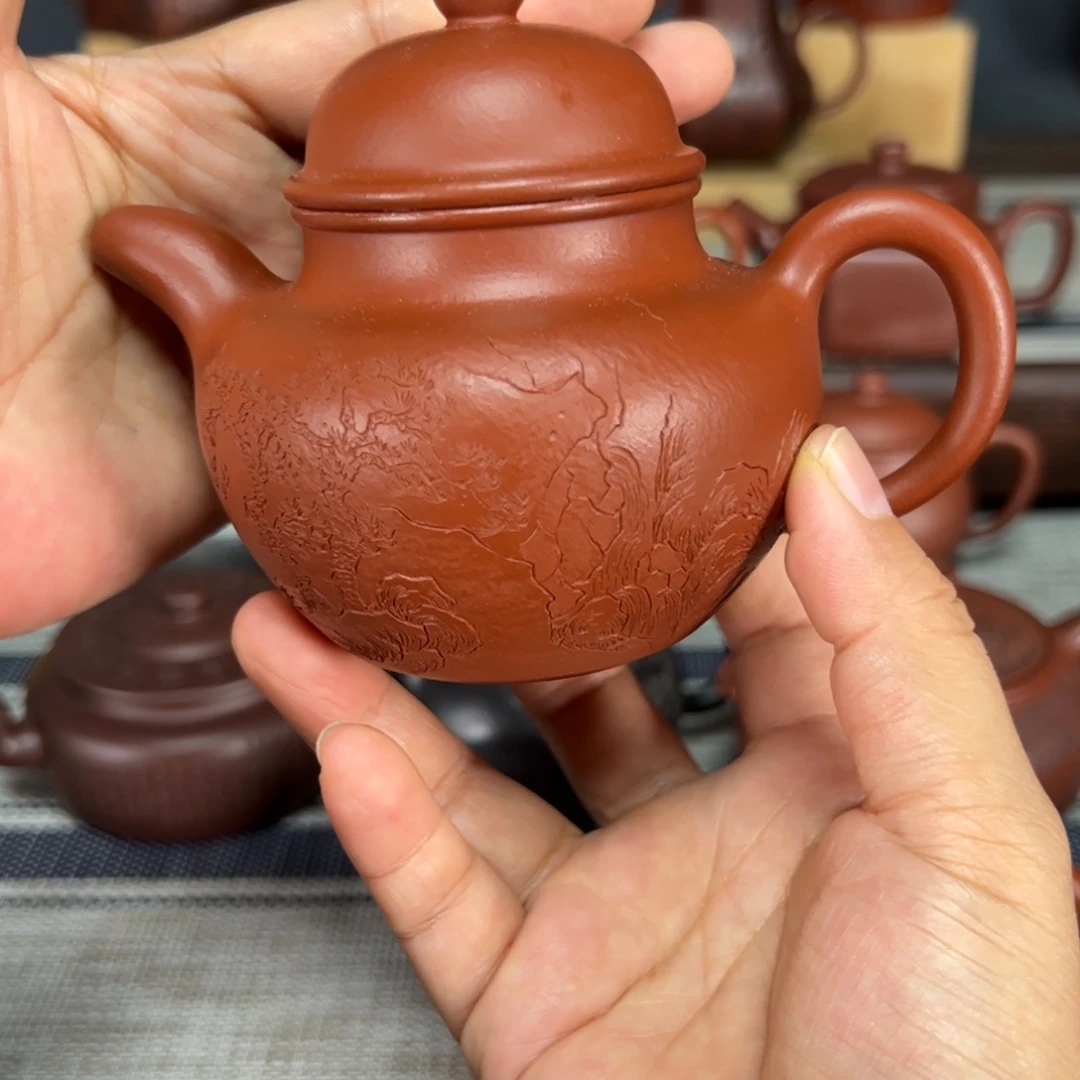 茶壶紫砂掇球200毫升