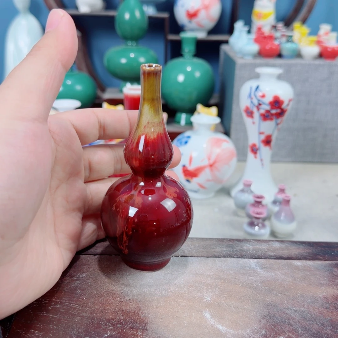 陶瓷手工小花器摆件