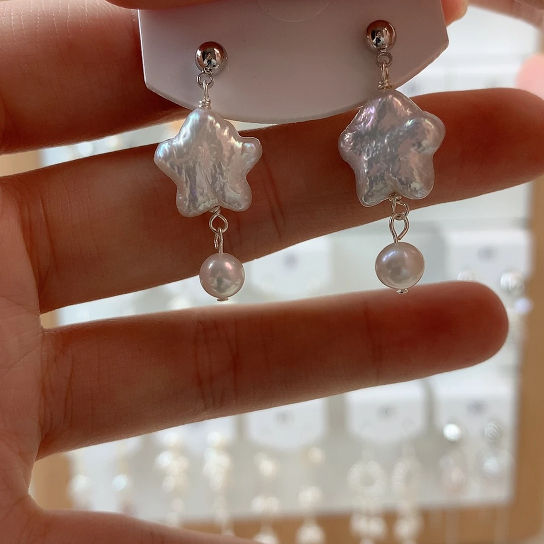 未镶嵌耳饰淡水珍珠