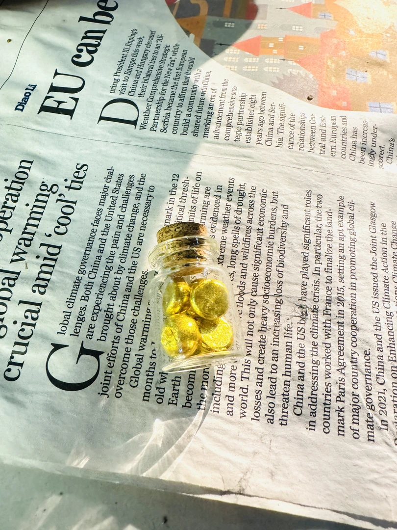 XLA复古式珍藏典藏手工小豆豆圆形创意摆件B