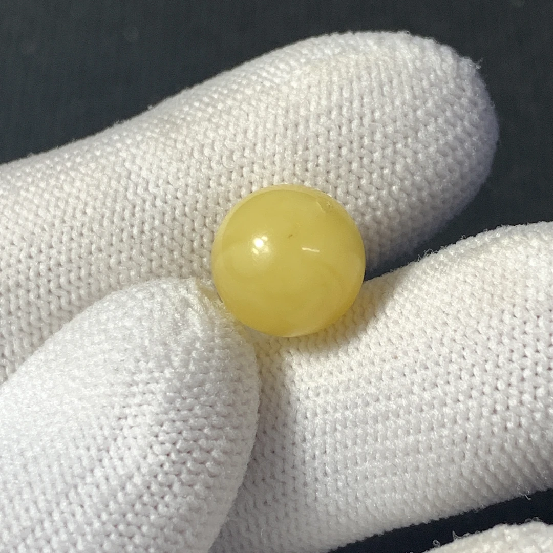 X1051原矿俄料尺寸11.5mm蜜蜡单珠圆珠单颗微瑕放漏-支持复检
