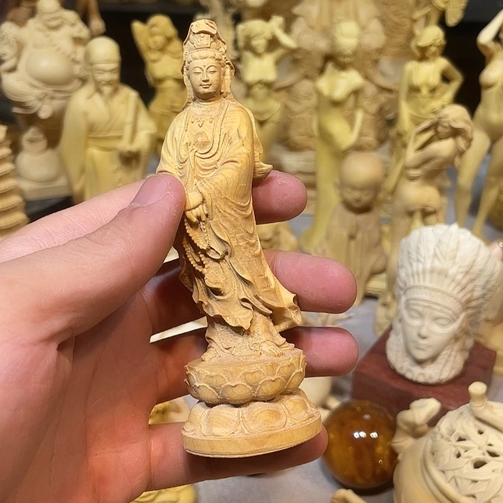 大***黄黄杨木微瑕小叶念珠