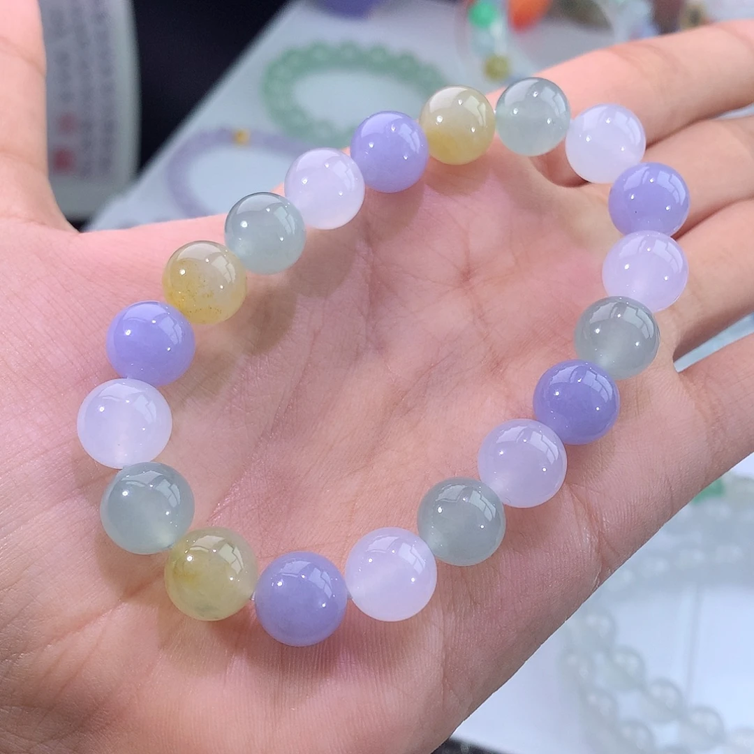 未镶嵌手链翡翠冰多宝手串