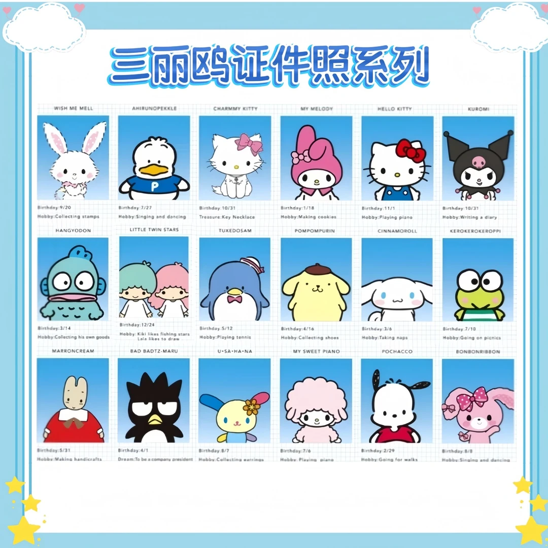 二创三丽鸥证件照相框冰箱贴微缩立体相框冰箱贴