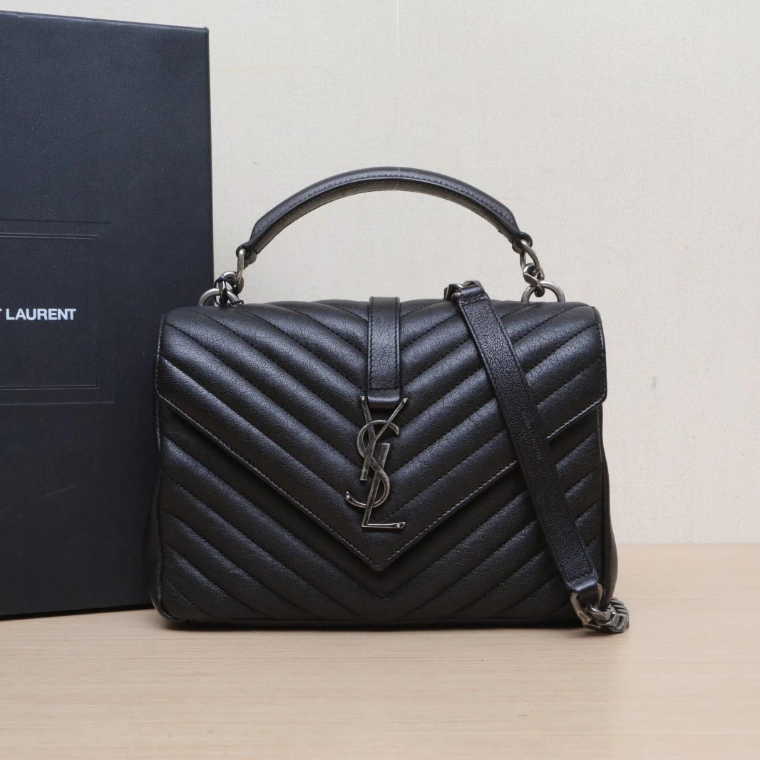 95新 YSL/圣罗兰 【娇】College 邮差包 中号 784976