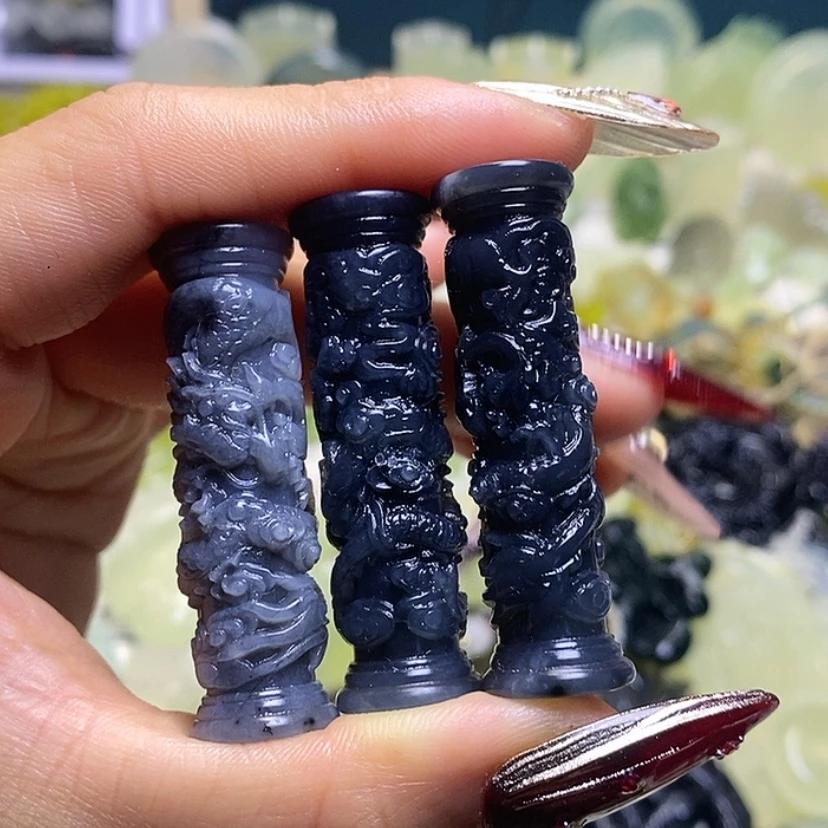 【闪购商品】蛇纹石玉颈饰未镶嵌后***雨