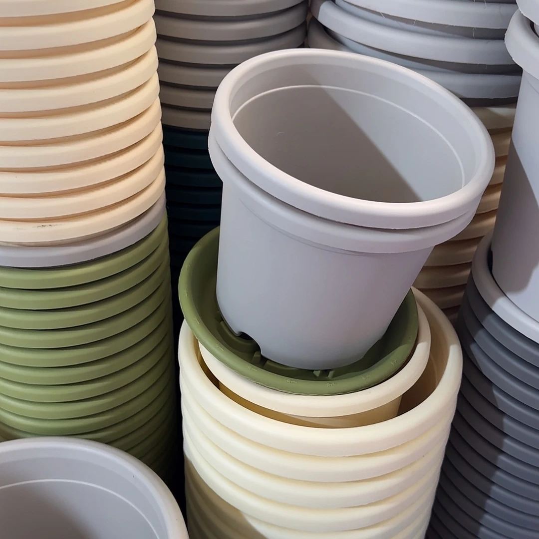 树脂四季2号带托6个灰白