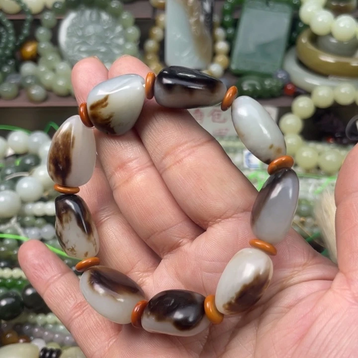 和田玉未镶嵌套链