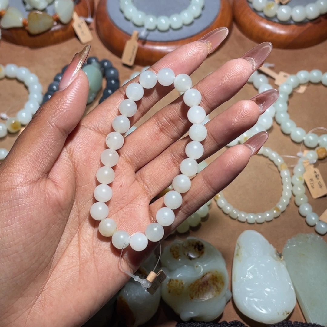 和田玉未镶嵌手链