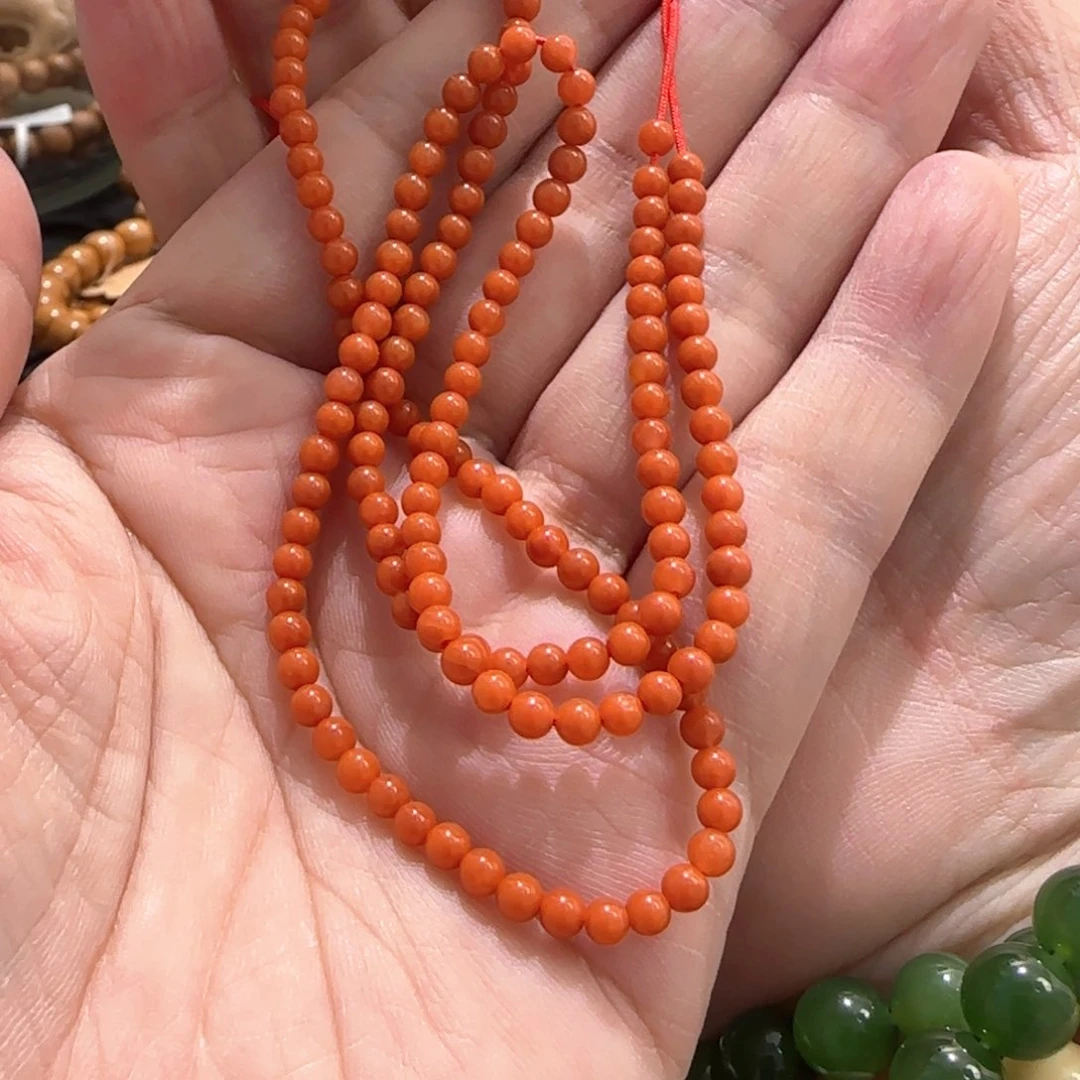 生***啡南红玛瑙珠子未镶嵌