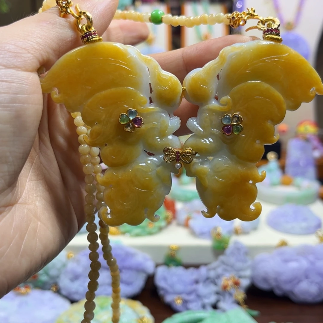 翡翠未镶嵌颈饰天然翡翠