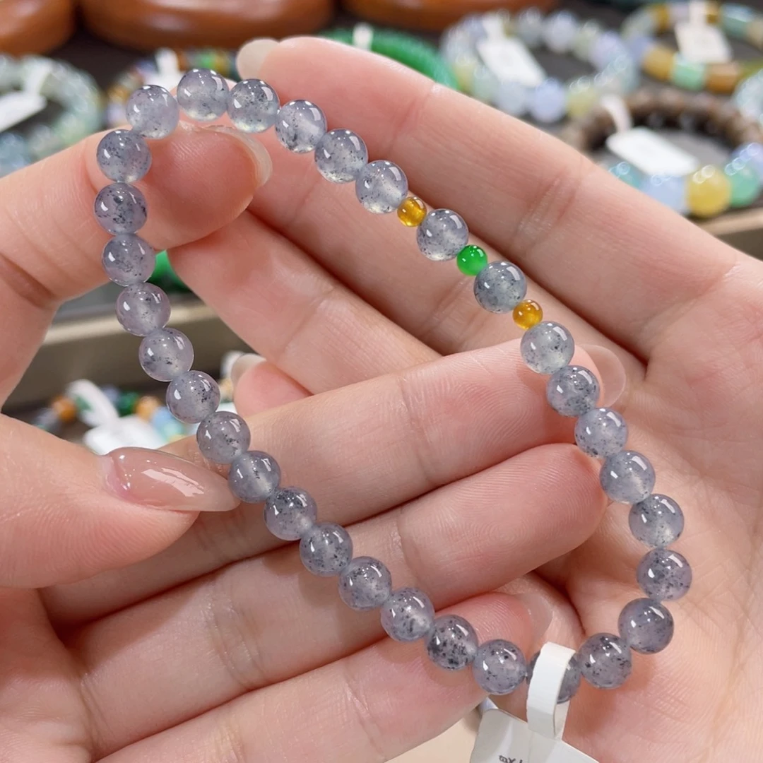 未镶嵌手链翡翠卡6冰乌鸡